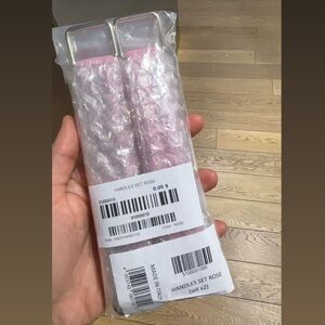 Rimowa Leather Handles Set Rose Pink